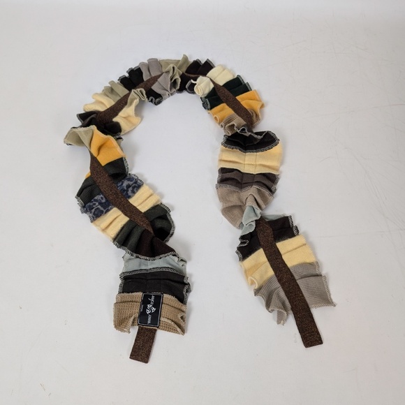 Myco Anna Scarf Deconstructed Long Warm Fall Neutral Earthy - Picture 9 of 10